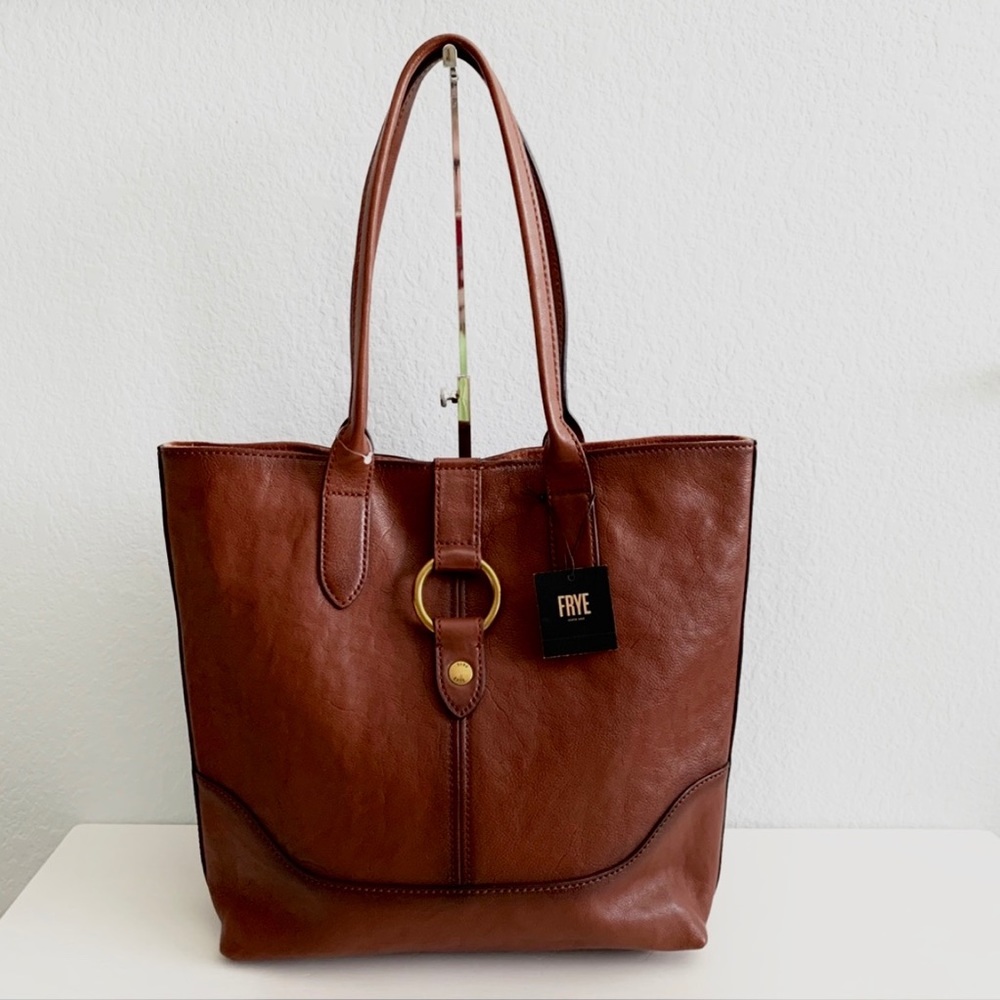 FRYE Leather Ring Tote COGNAC ($428) Bag